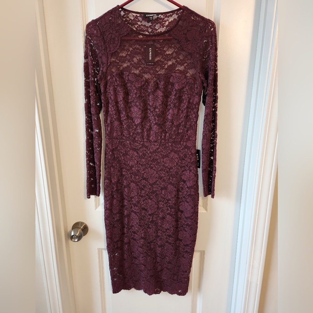 Never worn Express purple dress